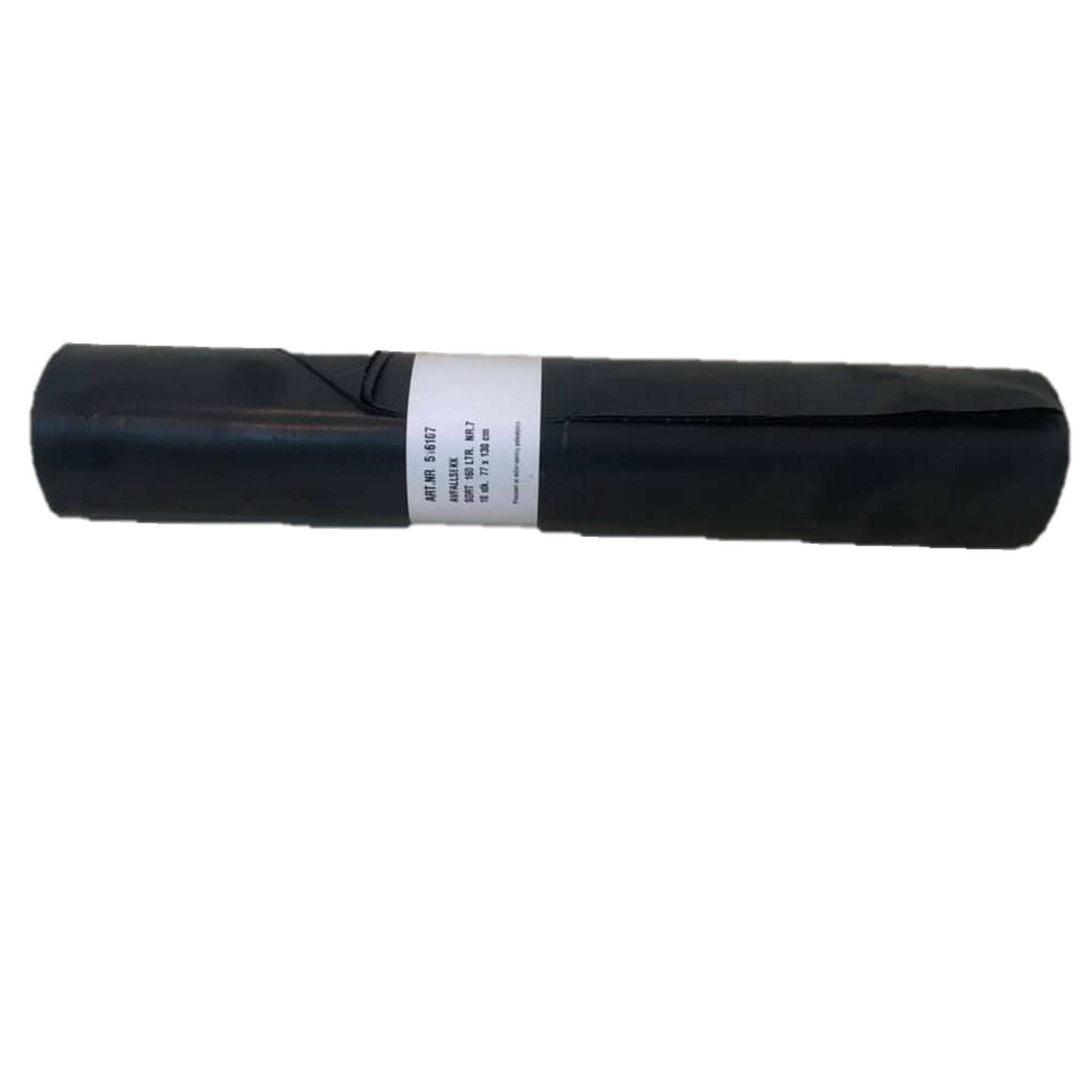 Avfallsekk 160l 70my sort 10stk