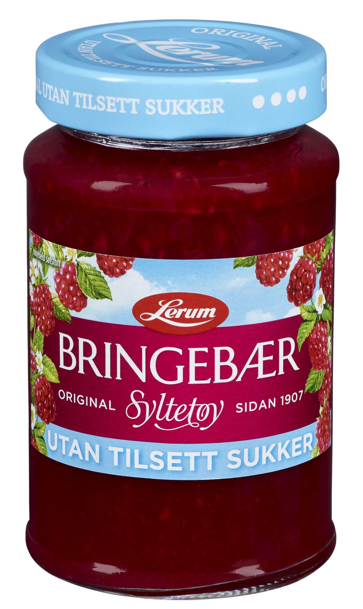 Bringebærsyltetøy original u/ tilsett sukker    435g