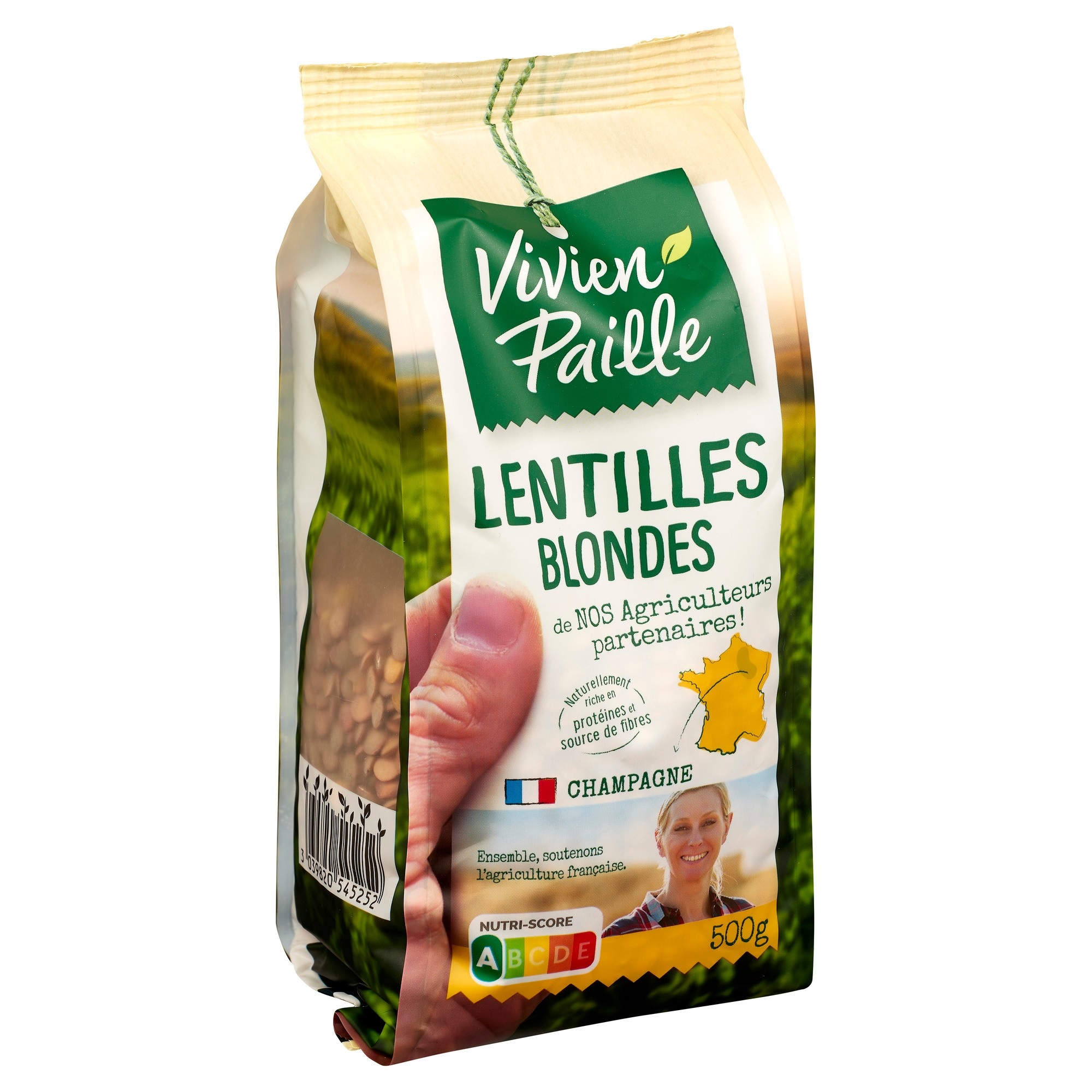 Linser hvite 500g
