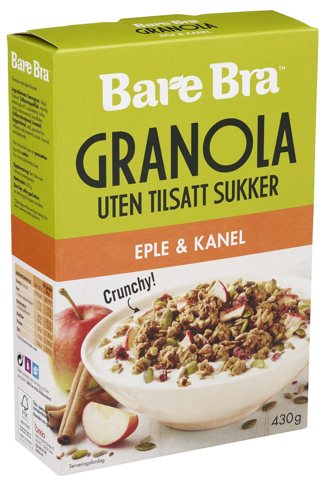 Granola eple og kanel   430g