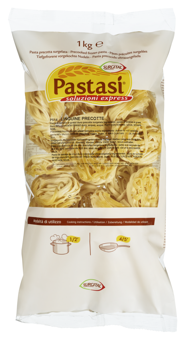 Linguini fryst i nøster forkokt pastasi  3kg