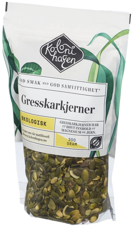Gresskarkjerner økologisk   300g