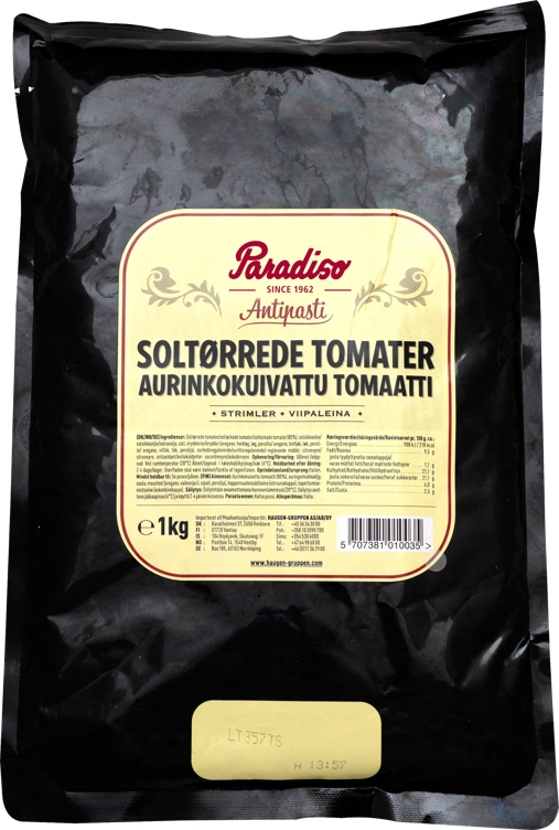 Soltørket tomat strimlet   1kg