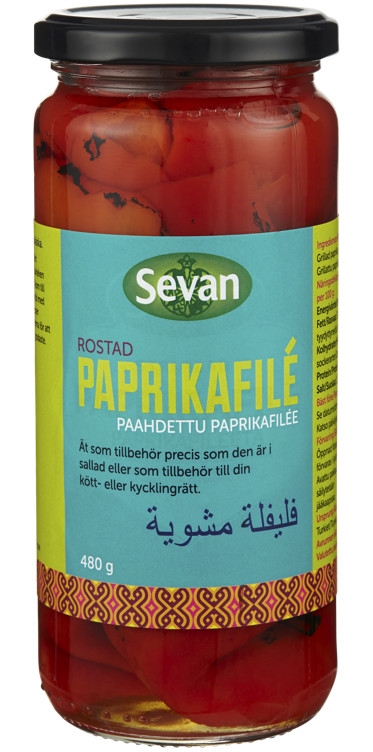Paprikafile bakt/grillet   480g