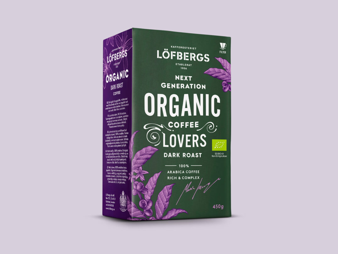 Kaffe filtermalt mørk ra. økol. 12x500g