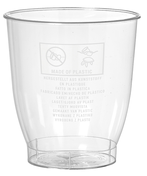 Plastglass 20cl crystallo   30stk