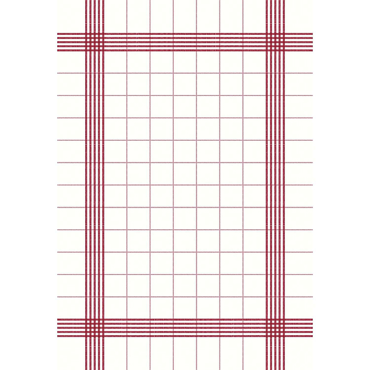 Serviett kitchen towel rød rute 40cm   250stk