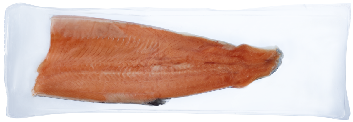 Atlantisk laks fryst filet trim c 0,6-1,0kg ivp   kg
