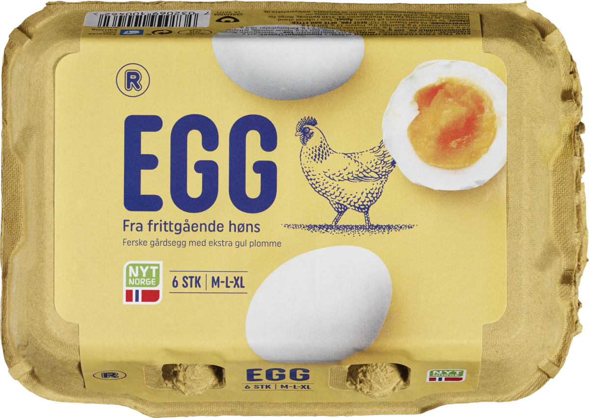 Egg m/l/xl  6stk