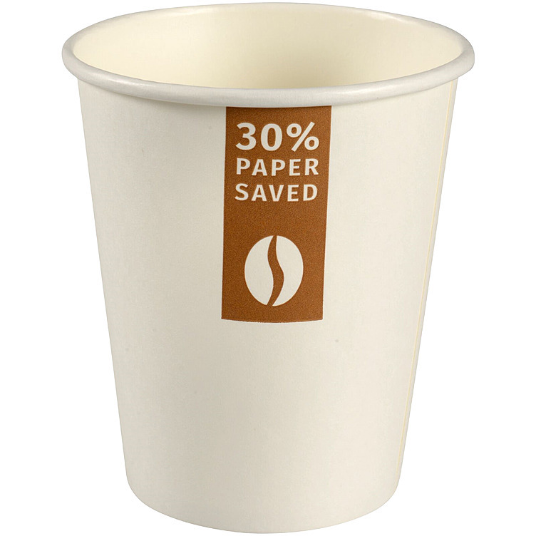 Kaffebeger lessismore hvit  9,1cm  q8cm  24cl/8 oz   50stk