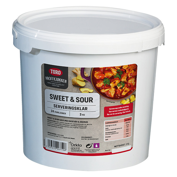 Sweet   sour ferd.saus  3kg