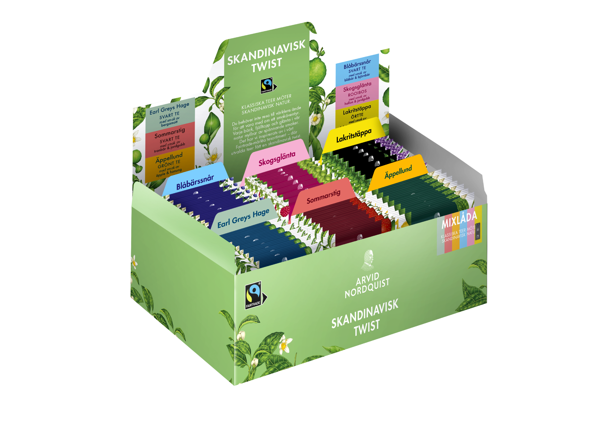 Te skandinavisk twist mixlåda fairtrade  90bg