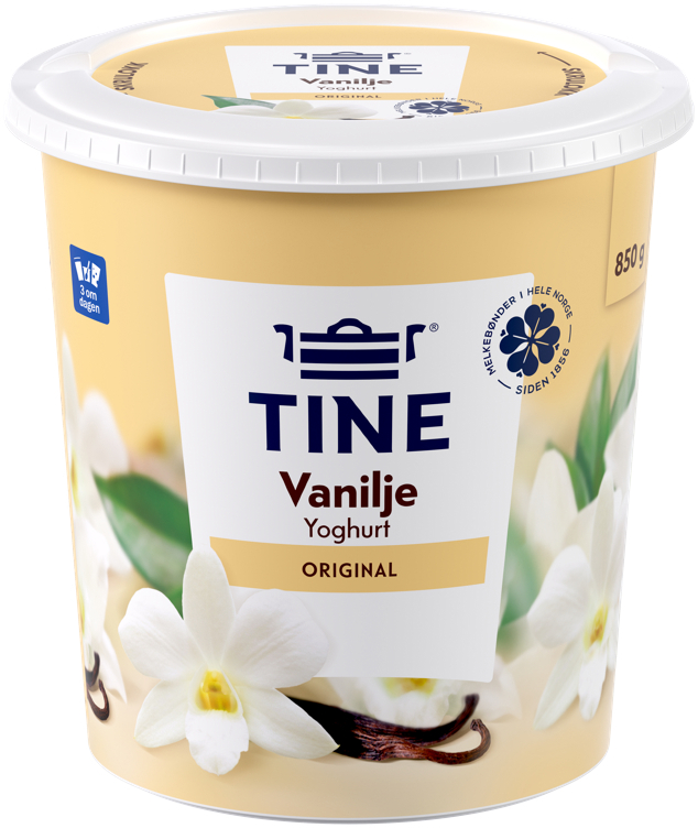 Tine yoghurt vanilje    850g