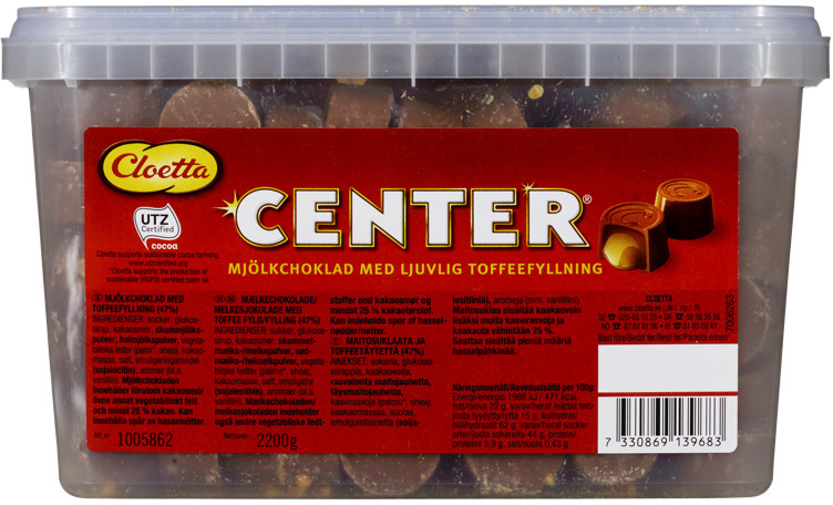 Center løsvekt 2200g