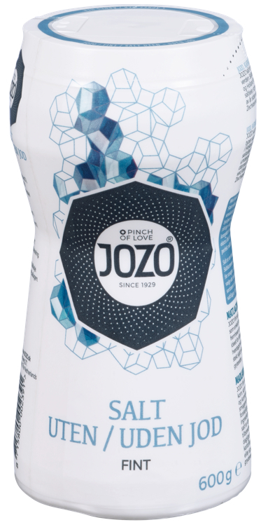Jozo fint salt u/jod plastboks   600g