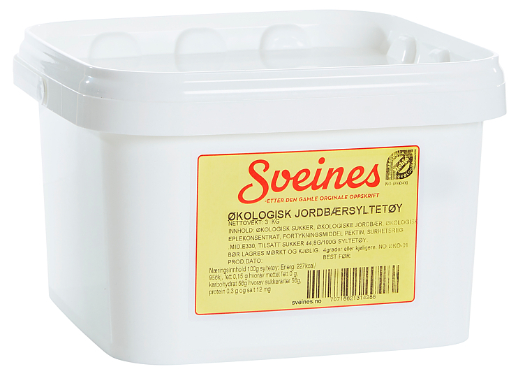 Jordbærsyltetøy økol.    3kg