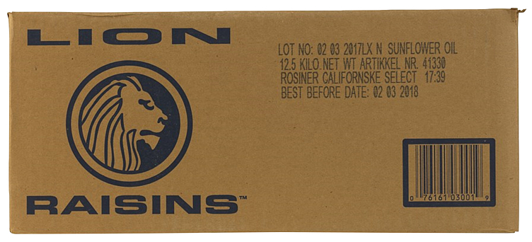 Rosiner california 12,5kg