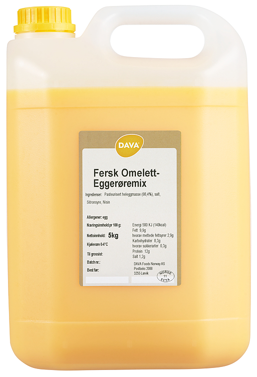 Omelettmix kanne fersk m/egg fra frittgående høner    1x5kg