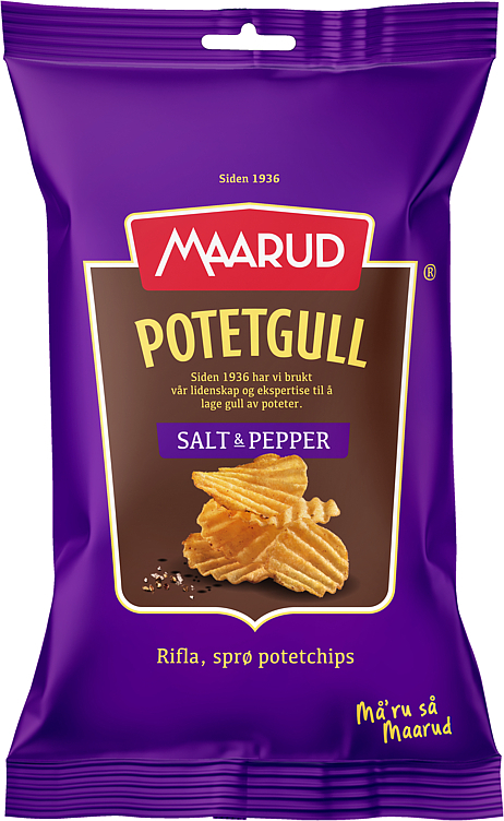 Potetgull salt & pepper 40g