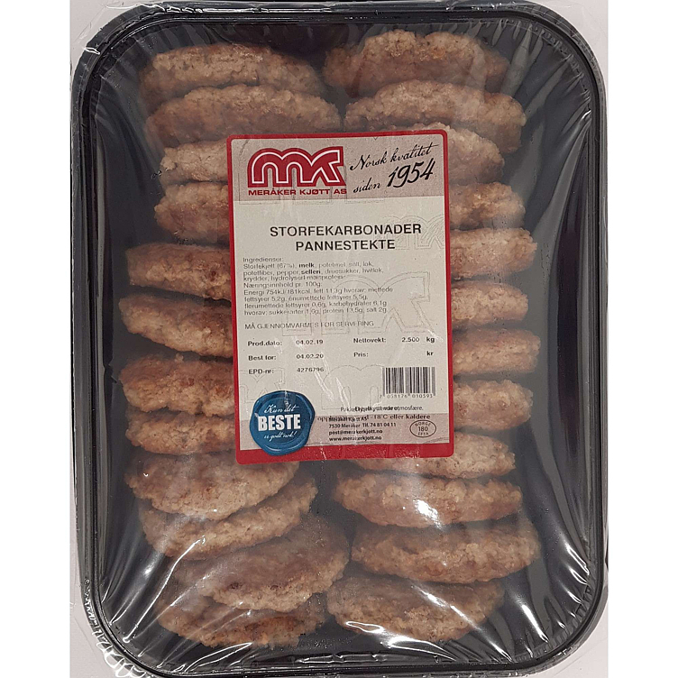 Storfekarbonade stekt    2,5kg