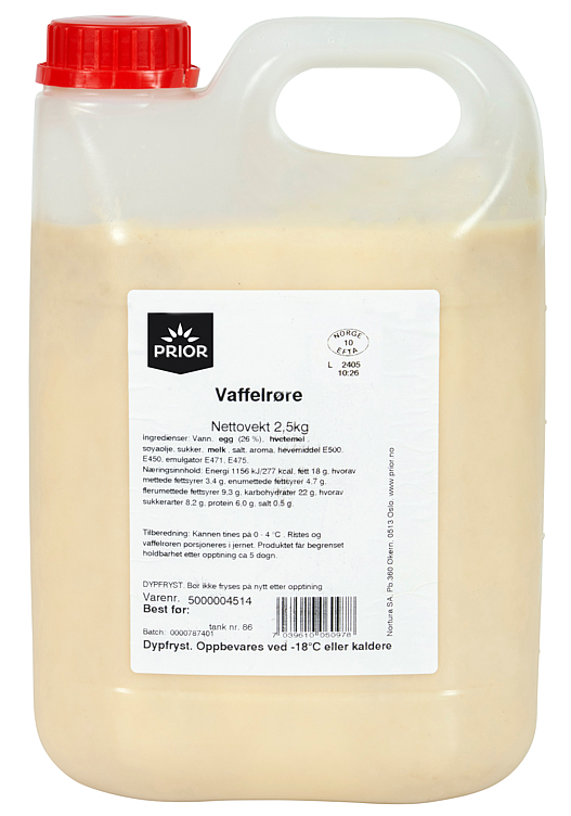 Prior vaffelrøre 4x2,5kg