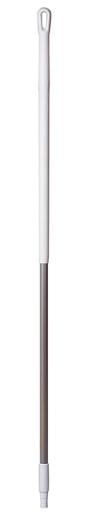 Aluminiumsskaft 150 cm, hvitt   stk