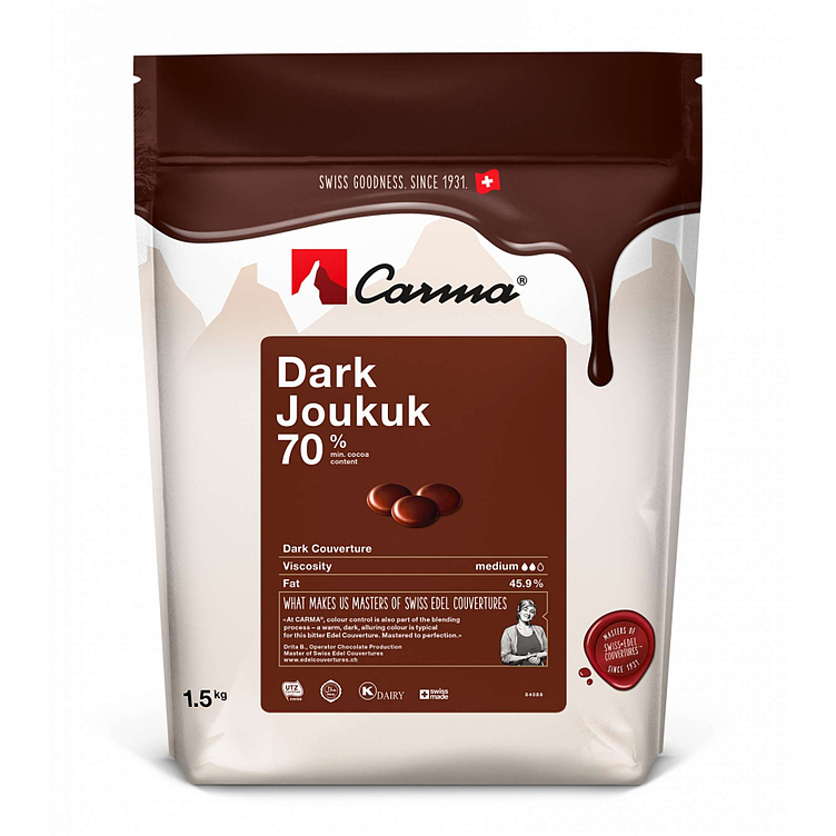 Mørk joukuk couverture sjokolade    70%    1,5kg