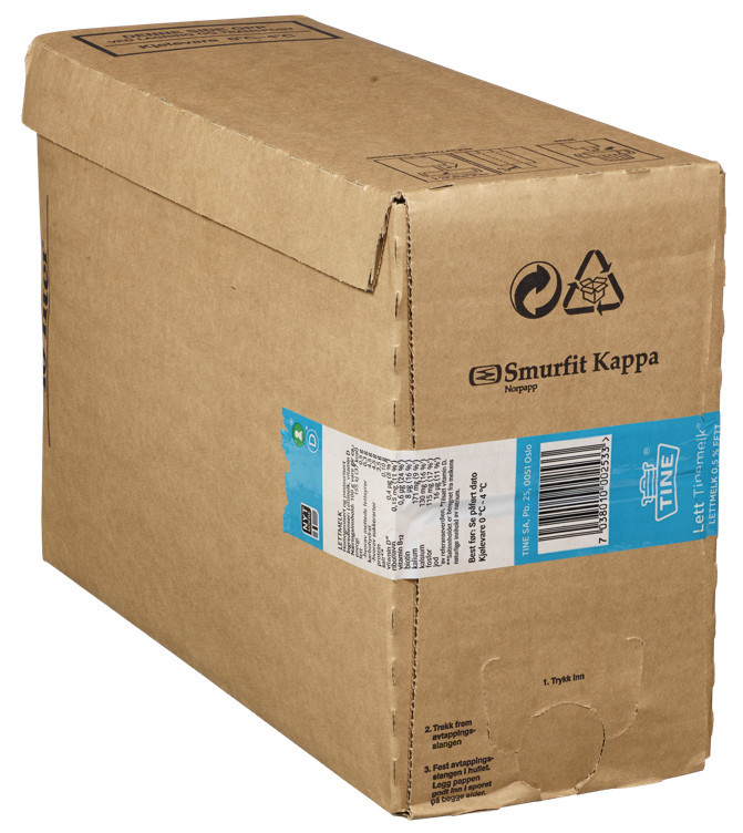 Lettmelk 0,5% bib slim   10l