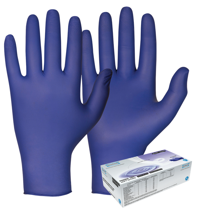 Engangshanske nitril indigo blå l   300stk