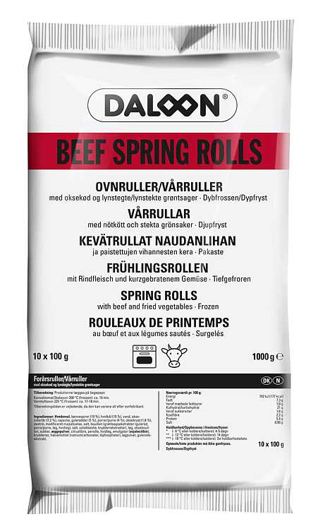 Vårrull oksekjøtt   1000g