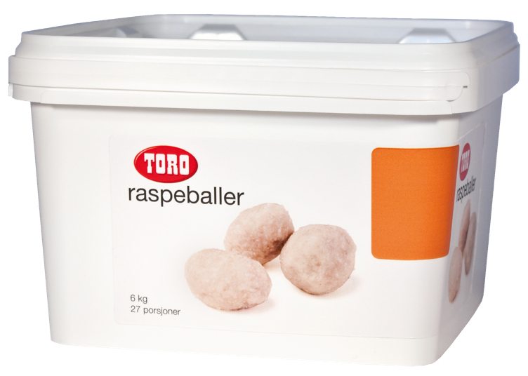 Raspeballer 80stk       2,4kg