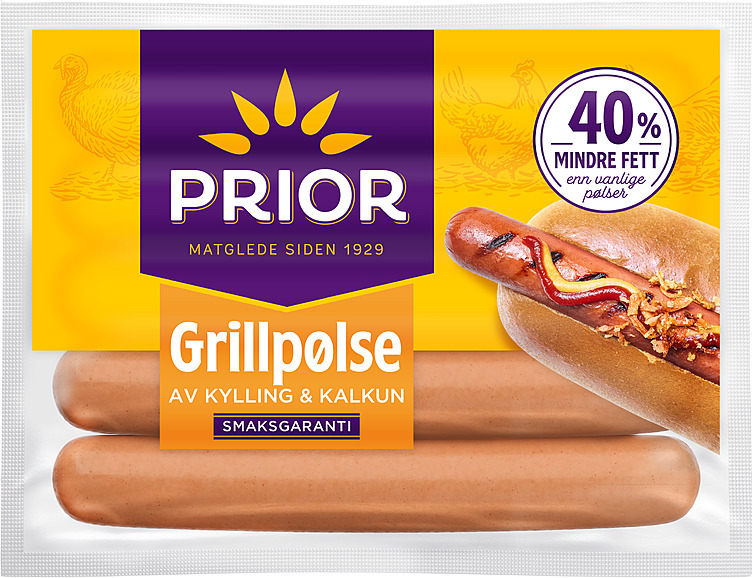 Grillpølser kylling/kalkun   600g