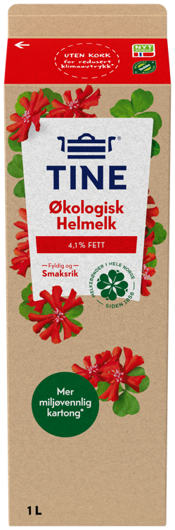 Tinemelk hel økol.     1l