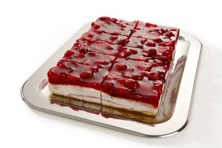 Yoghurtkake jordbær og bringebær oppdelt 2000g