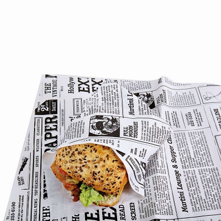 Sandwichpapir old news 38x50cm  10stk