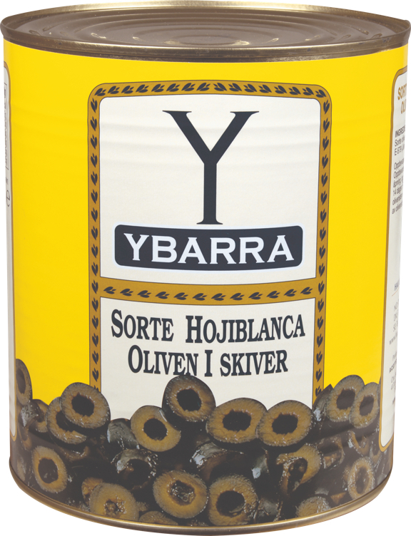 Oliven sort skivet   3kg