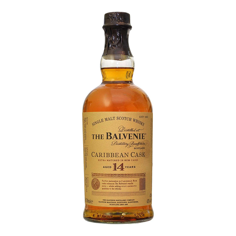 Balvenie 14 caribbean cask  43%  70cl