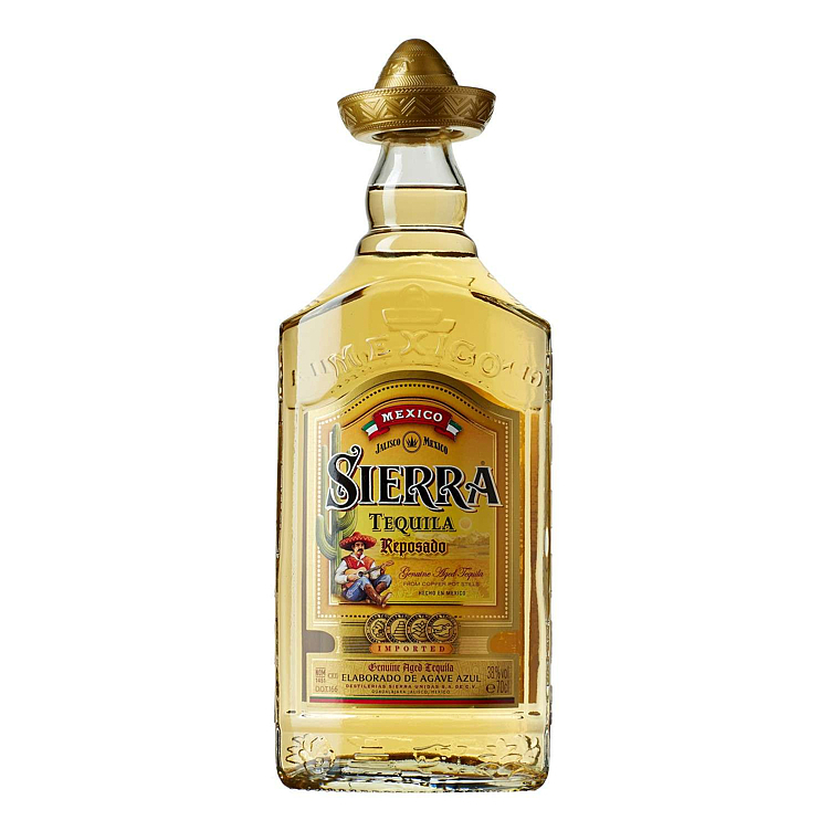 Sierra gold tequila  38%  70cl