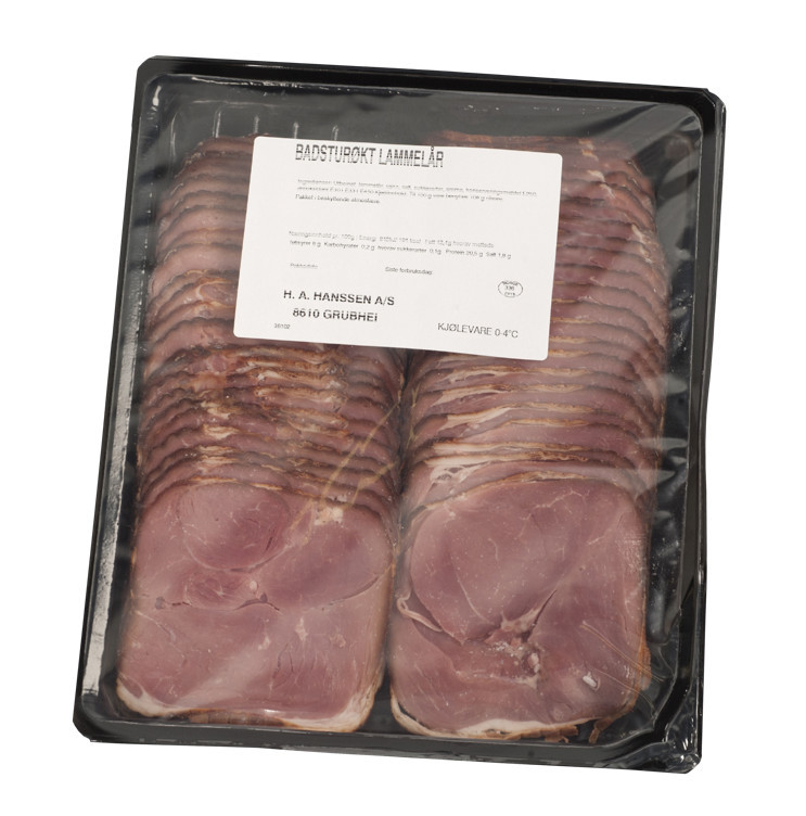 Badsturøkt lammelår sk. 500g  kg