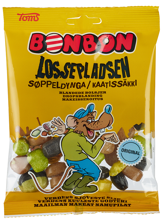 Bon bon søppeldynga 125g