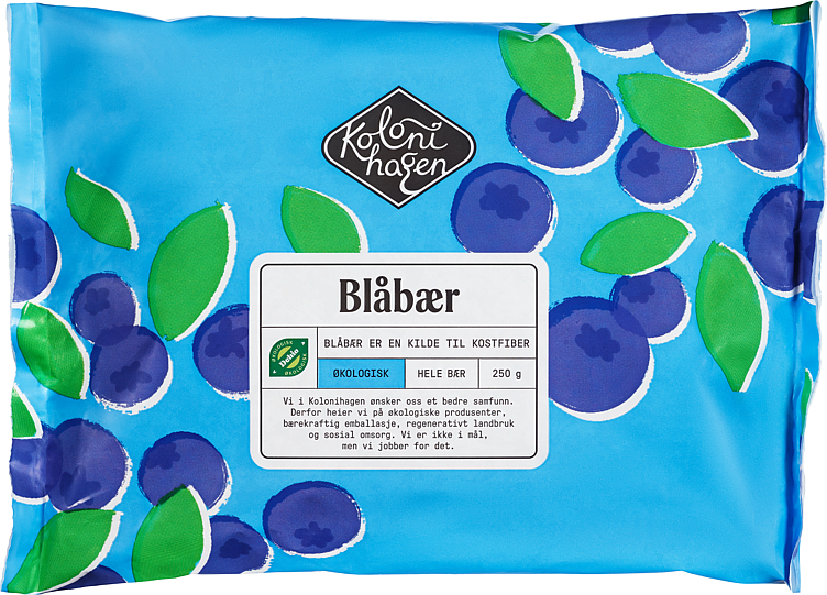 Blåbær frosne økol.   250g