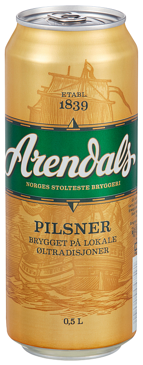 Arendals pilsner   4%   24x50cl