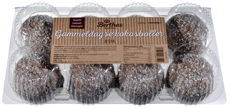 Kokosboller 200g 8stk