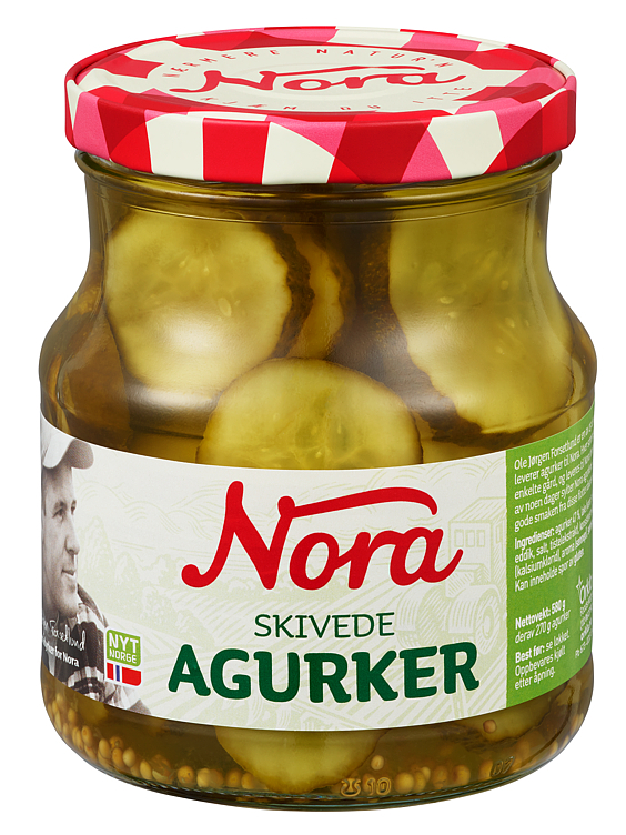 Skivede agurker   580g