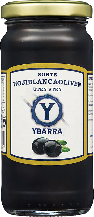 Sorte oliven uten sten   230g