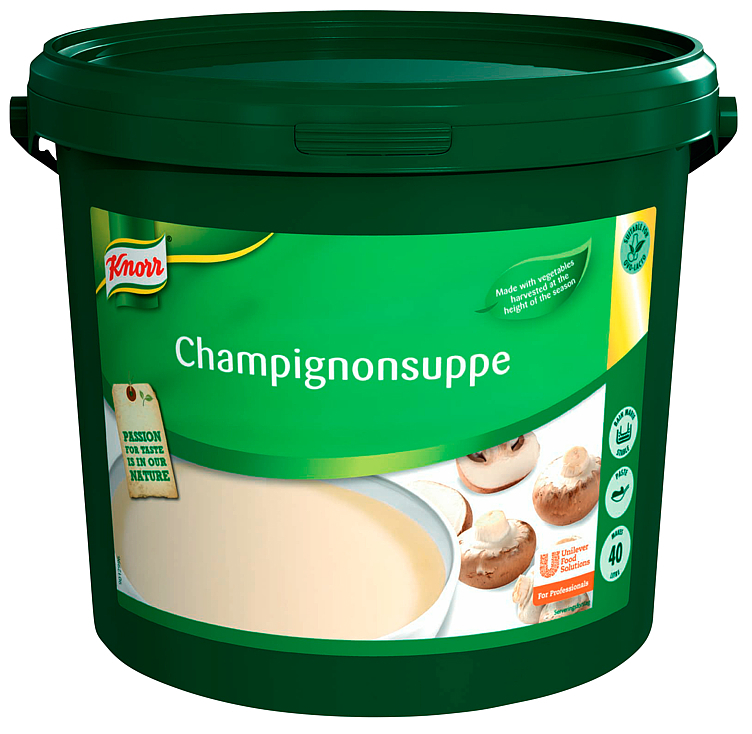 Champignonsuppe, pasta   40l   4kg