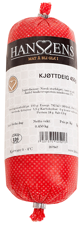 Kjøttdeig snabb    450g