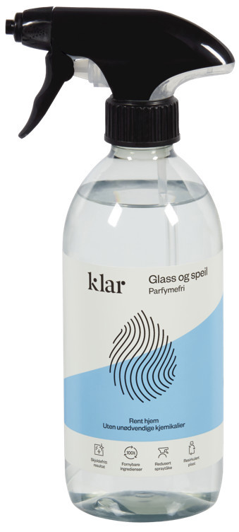 Klar glass og speilspray   500ml
