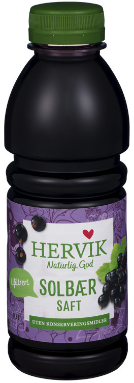 Solbærsaft ufiltrert  0,5l
