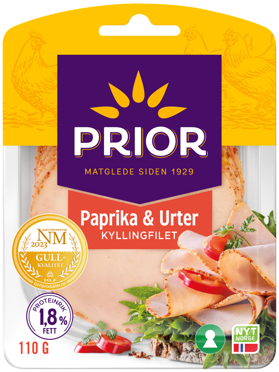 Kyllingfilet paprika & urter   110g